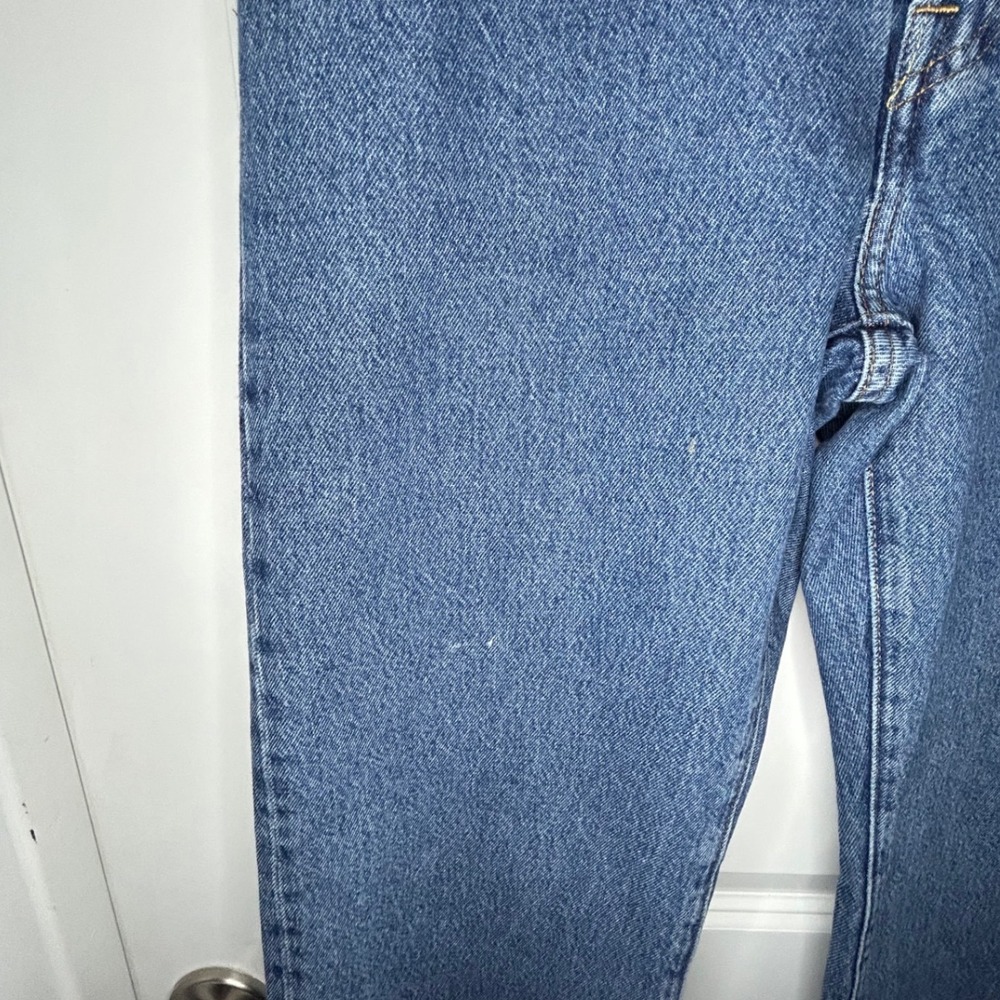 Vintage Levis Premium 501 Straight Leg Jeans Blue Denim Button Fly Womens 27x30 - Picture 10 of 10
